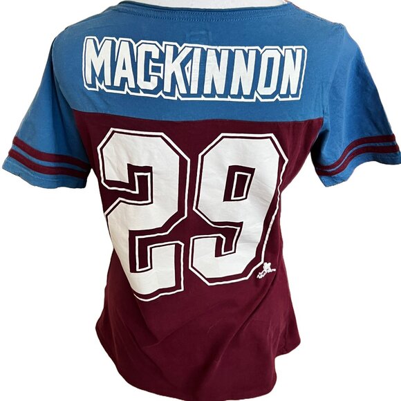 Pro Edge Women's Large Colorado Avalanche #29 Nathan MacKinnon Short Sleeve Tee - Picture 3 of 4